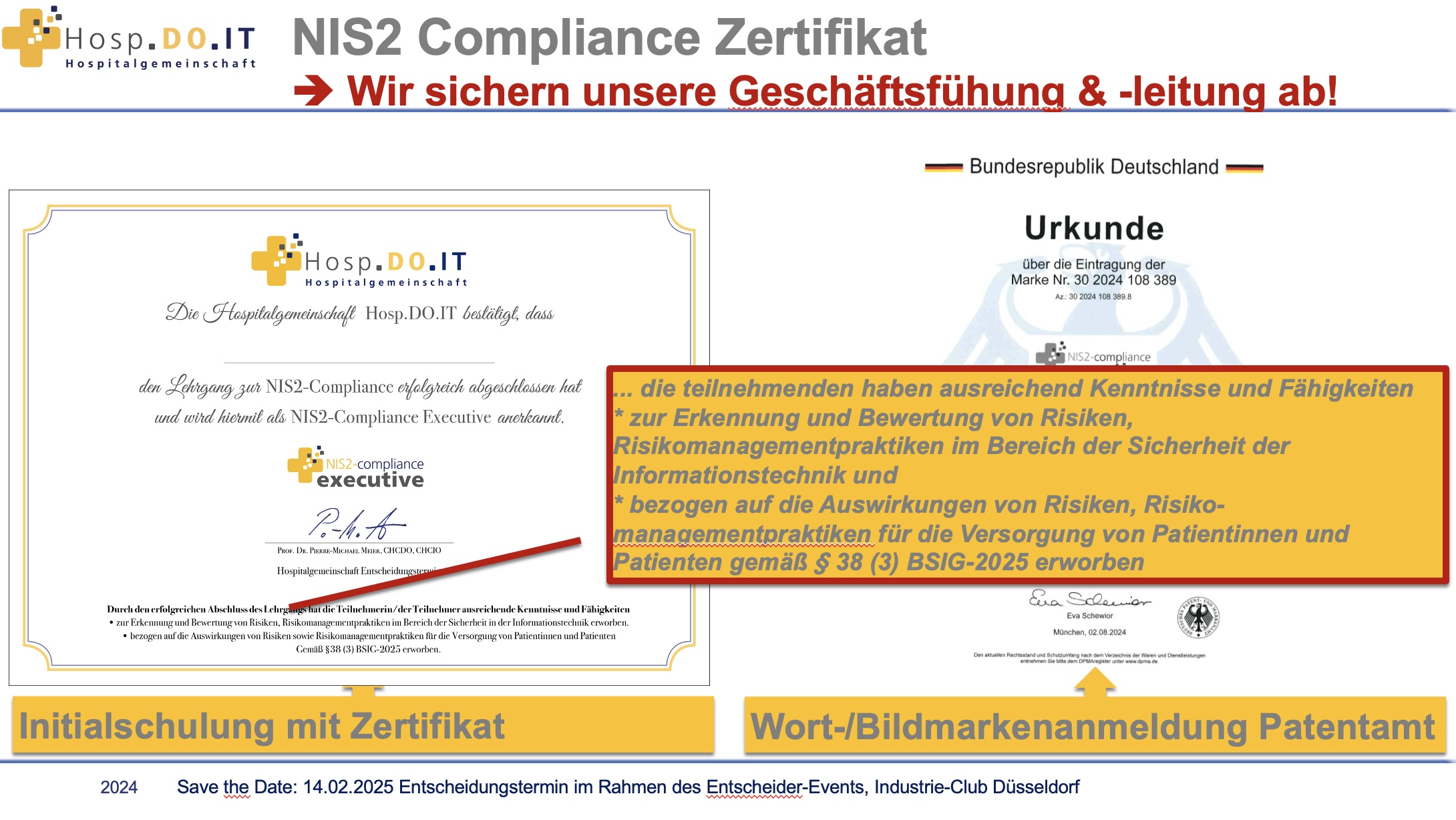 NIS2 mit Zertifikat